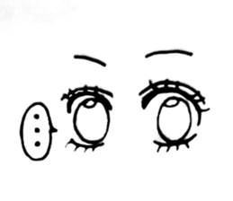 An eyes a thing like the mouth.a girl. sticker #13982392