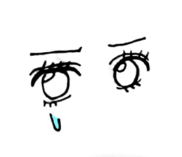 An eyes a thing like the mouth.a girl. sticker #13982393