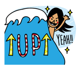 AFRO SURFER 2 sticker #13982583