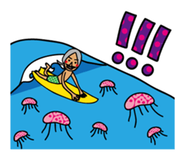 AFRO SURFER 2 sticker #13982588