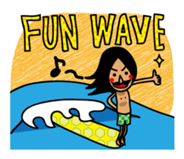 AFRO SURFER 2 sticker #13982596