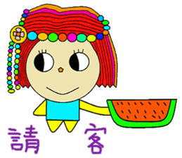 Small bead cute beautiful cute sticker #13982650