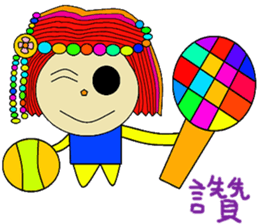 Small bead cute beautiful cute sticker #13982665