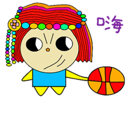 Small bead cute beautiful cute sticker #13982681