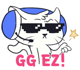 Online Gamer Kitty Cat sticker #13983430
