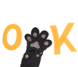 Dream cat 5 black sticker #13984960