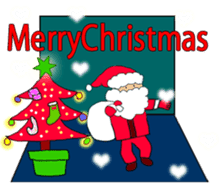 Merry Christie & Happy & Santa Claus sticker #13984976
