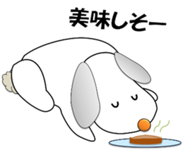 Jystin the dog flag-eared 2 sticker #13985134