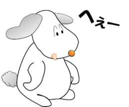 Jystin the dog flag-eared 2 sticker #13985142