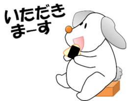 Jystin the dog flag-eared 2 sticker #13985146