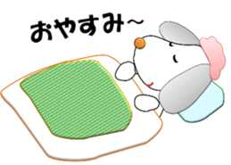 Jystin the dog flag-eared 2 sticker #13985148