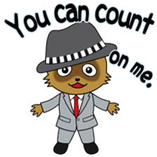 Active Kid conveys his love in secret. sticker #13985462