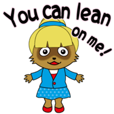 Active Kid conveys his love in secret. sticker #13985463