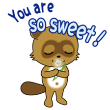 Active Kid conveys his love in secret. sticker #13985467