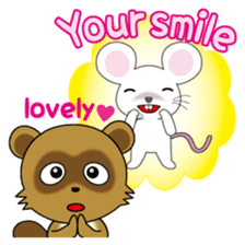 Active Kid conveys his love in secret. sticker #13985472