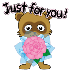 Active Kid conveys his love in secret. sticker #13985473