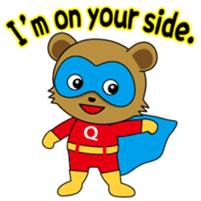 Active Kid conveys his love in secret. sticker #13985475