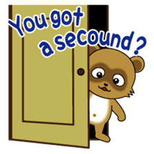 Active Kid conveys his love in secret. sticker #13985477