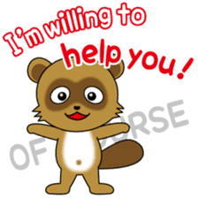 Active Kid conveys his love in secret. sticker #13985482