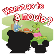 Active Kid conveys his love in secret. sticker #13985488