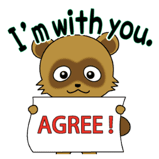 Active Kid conveys his love in secret. sticker #13985489