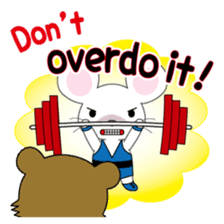 Active Kid conveys his love in secret. sticker #13985490