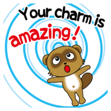 Active Kid conveys his love in secret. sticker #13985491