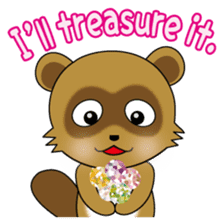 Active Kid conveys his love in secret. sticker #13985494