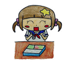 Daily life of a small ram sister sticker #13985601