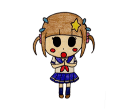 Daily life of a small ram sister sticker #13985611