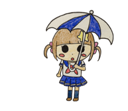 Daily life of a small ram sister sticker #13985617