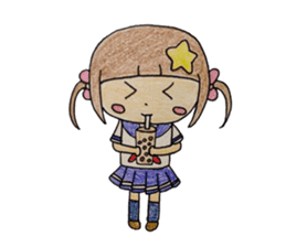 Daily life of a small ram sister sticker #13985619