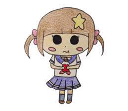 Daily life of a small ram sister sticker #13985620