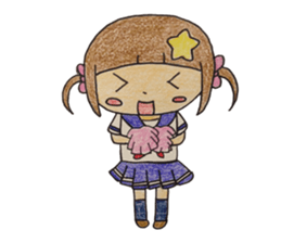 Daily life of a small ram sister sticker #13985624