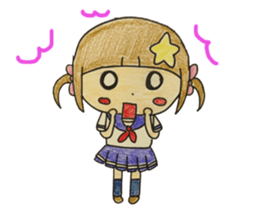 Daily life of a small ram sister sticker #13985633
