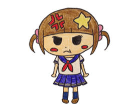 Daily life of a small ram sister sticker #13985637