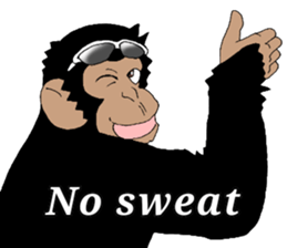 CHIMP ANDY of chimpanzee 4th ver.English sticker #13986620