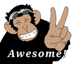 CHIMP ANDY of chimpanzee 4th ver.English sticker #13986624