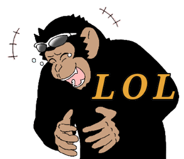 CHIMP ANDY of chimpanzee 4th ver.English sticker #13986629