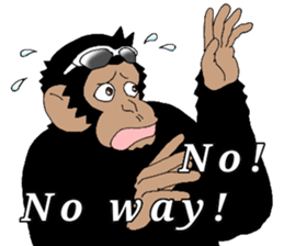 CHIMP ANDY of chimpanzee 4th ver.English sticker #13986635