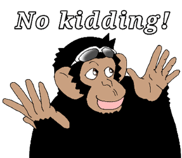 CHIMP ANDY of chimpanzee 4th ver.English sticker #13986637