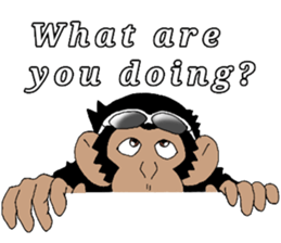 CHIMP ANDY of chimpanzee 4th ver.English sticker #13986638