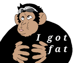 CHIMP ANDY of chimpanzee 4th ver.English sticker #13986640