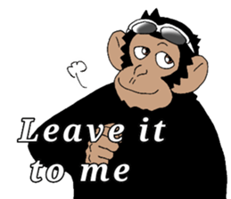 CHIMP ANDY of chimpanzee 4th ver.English sticker #13986641