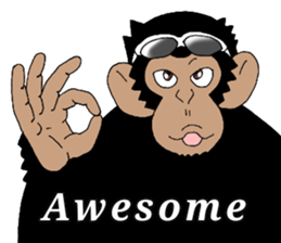 CHIMP ANDY of chimpanzee 4th ver.English sticker #13986642