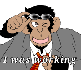 CHIMP ANDY of chimpanzee 4th ver.English sticker #13986647