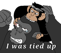 CHIMP ANDY of chimpanzee 4th ver.English sticker #13986648
