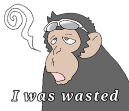 CHIMP ANDY of chimpanzee 4th ver.English sticker #13986650