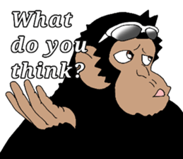 CHIMP ANDY of chimpanzee 4th ver.English sticker #13986651