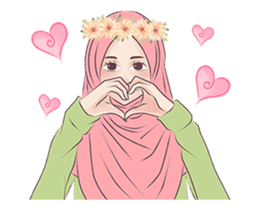 Hijab Chic: Animated Sticker sticker #13987416